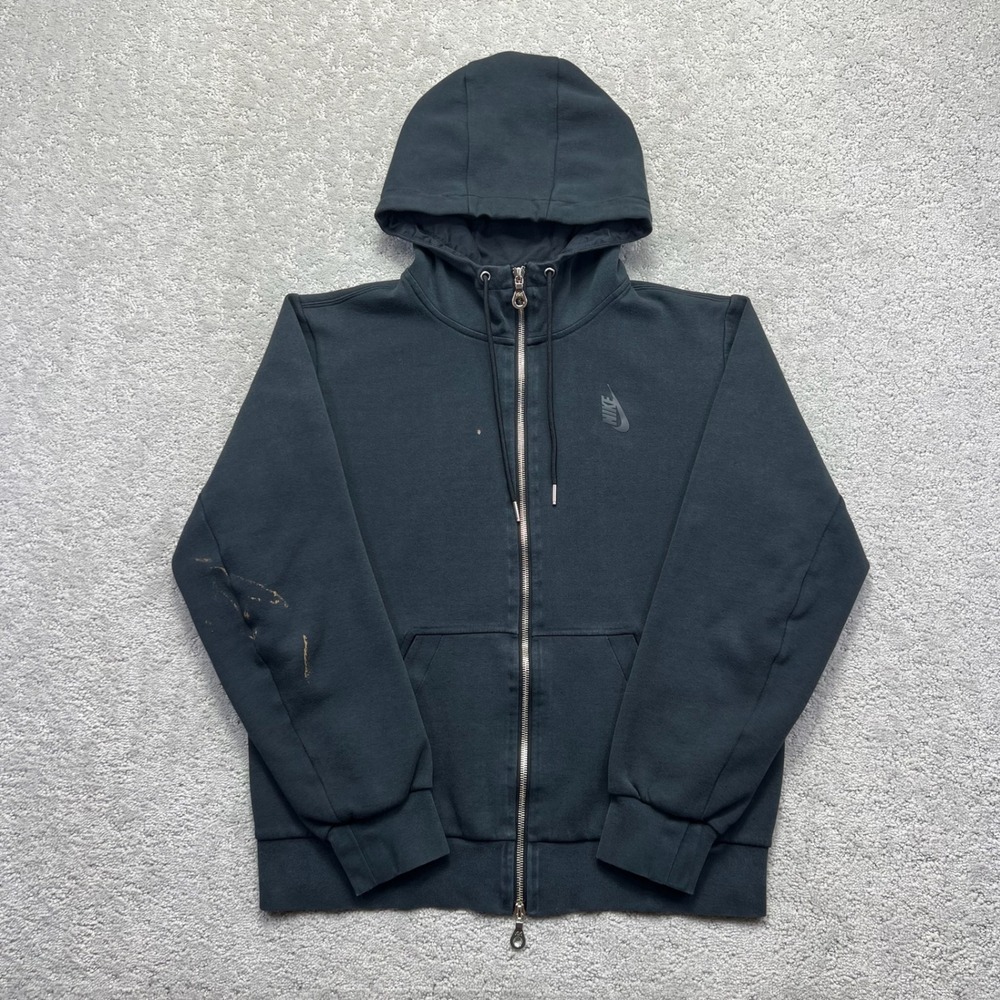 Nikelab Hoodie Jacket Mens Small Blue Gray Essentials Full Zip Athleisure